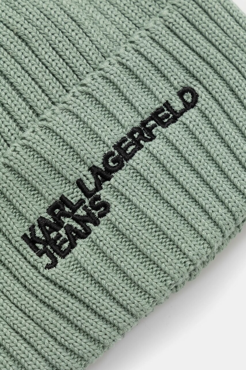 Шапка Karl Lagerfeld Jeans колір зелений  A1W33004