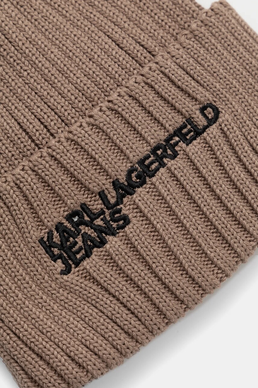 Шапка Karl Lagerfeld Jeans колір бежевий  A1W33004