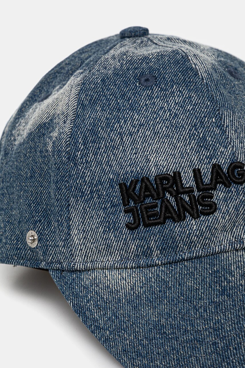 Джинсова кепка Karl Lagerfeld Jeans з аплікацією A1W33119