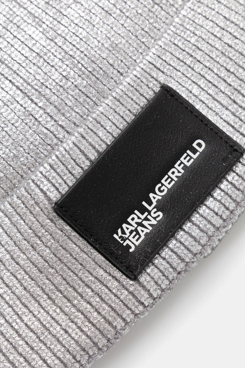 Шапка Karl Lagerfeld Jeans колір срібний  A1W33110