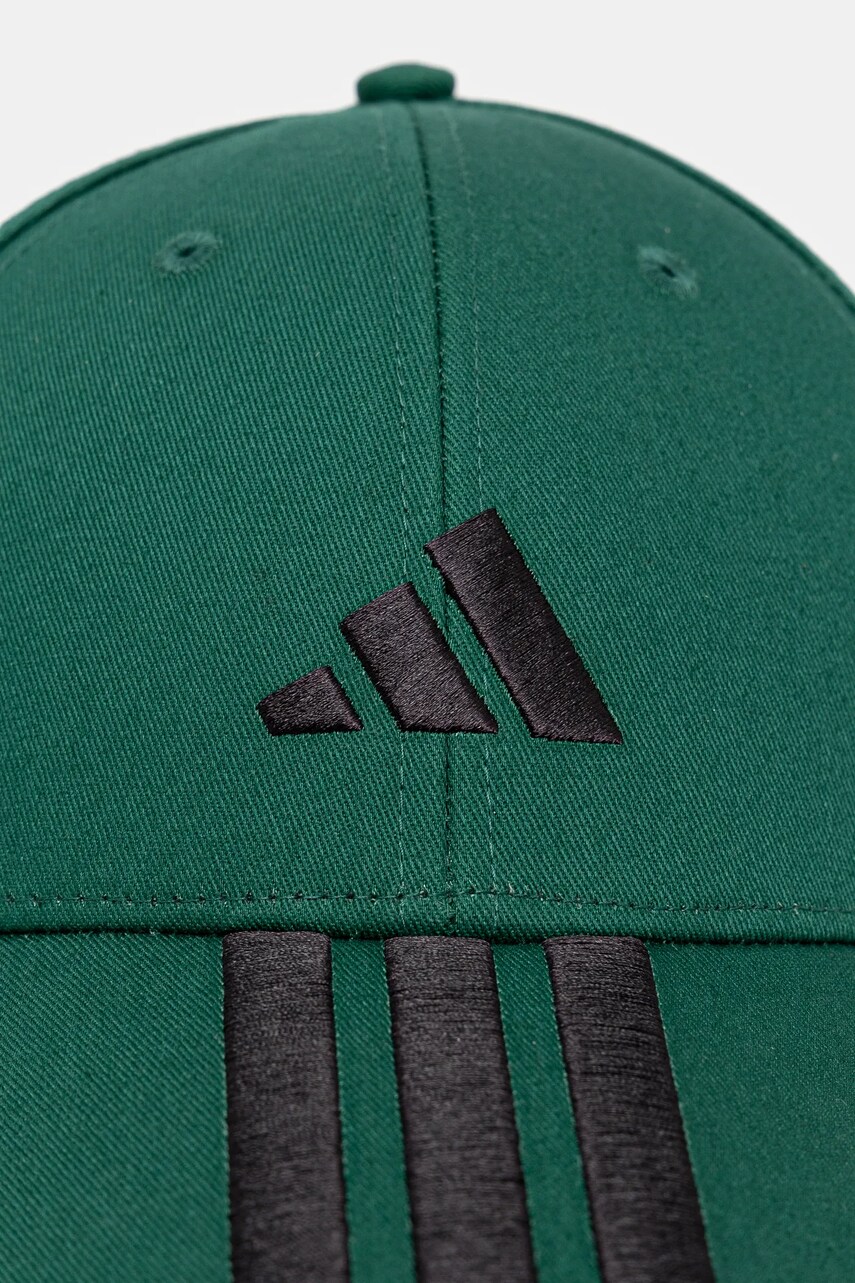 Кепка adidas BBALL 3S CAP NL колір зелений з аплікацією JP0388