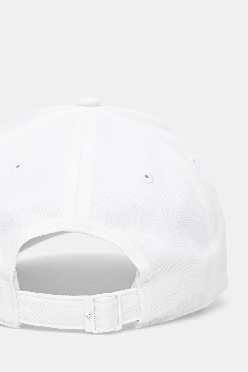 Бавовняна бейсболка adidas BBALL CAP TONAL колір бежевий з аплікацією JC8879