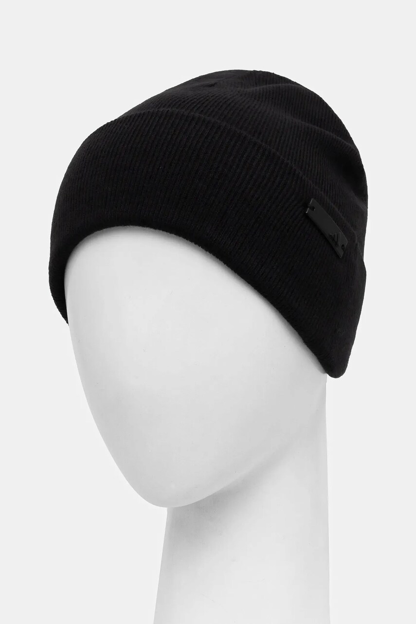 Шапка adidas Tonal Met Bean колір чорний  JF3662