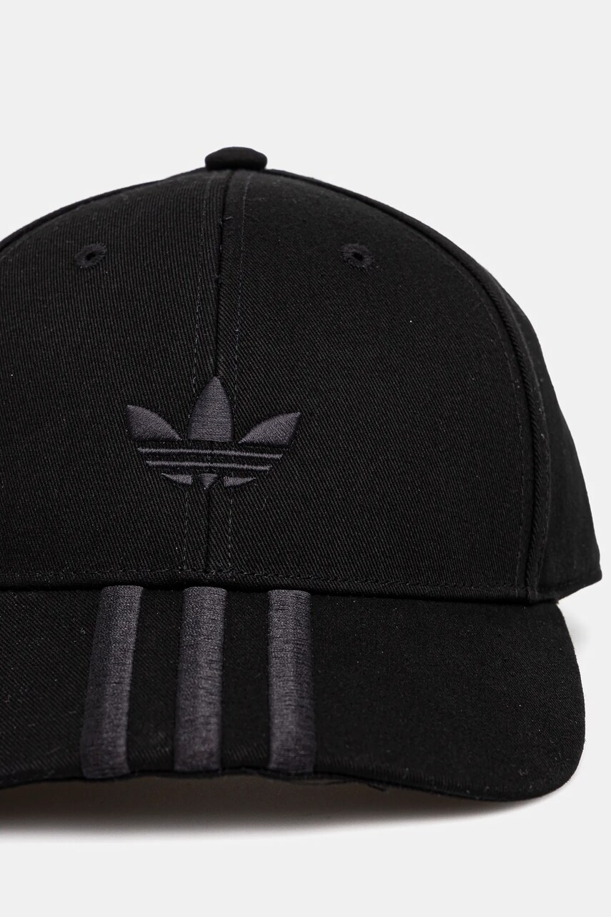 Бавовняна бейсболка adidas Originals BASEBALL колір чорний з аплікацією JN5831
