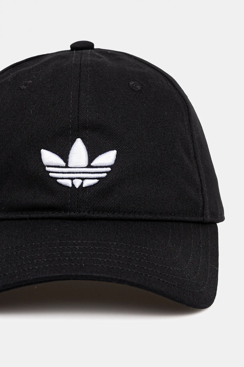 Бавовняна бейсболка adidas Originals BASEBALL AC колір чорний з аплікацією JC6023