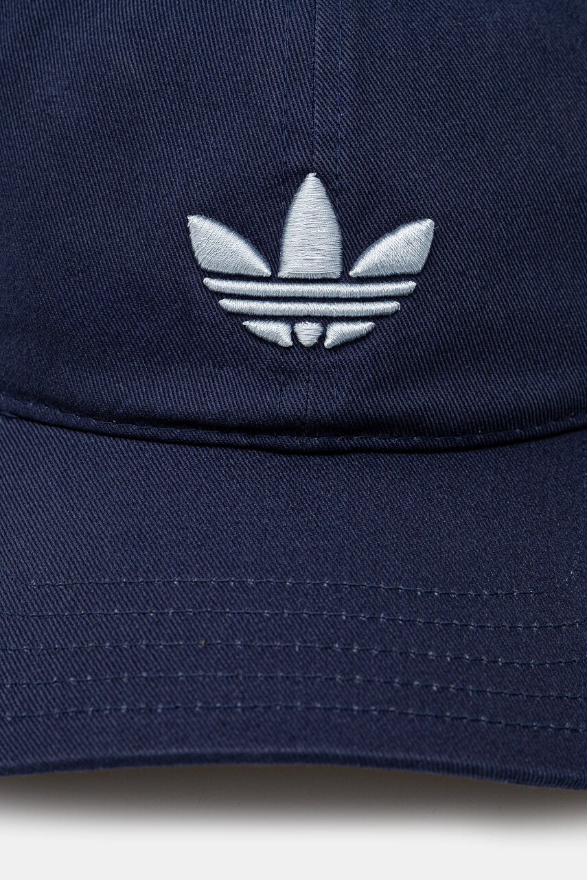 Бавовняна бейсболка adidas Originals BASEBALL AC колір синій з аплікацією JC6030