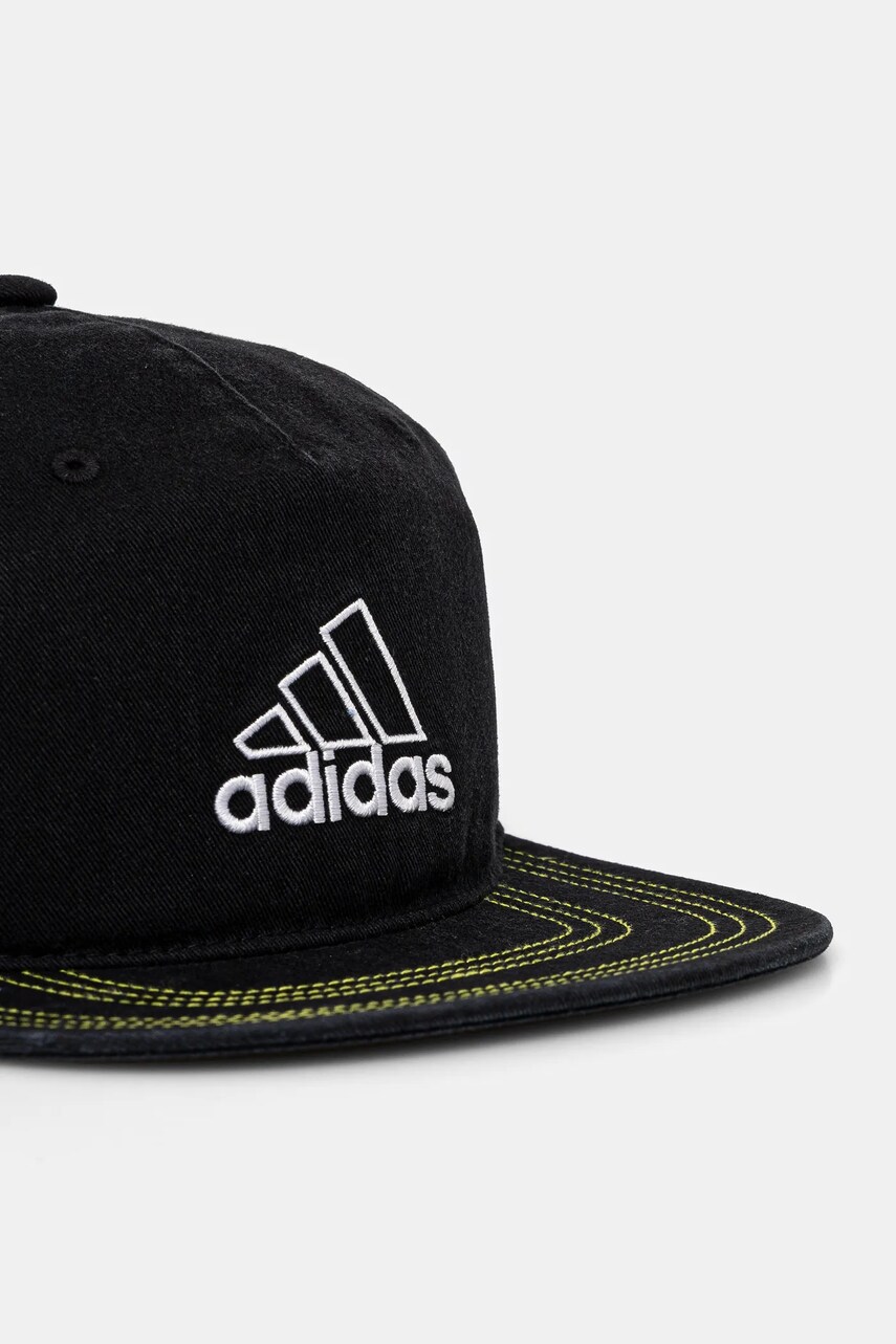 Бавовняна бейсболка adidas Originals колір чорний однотонна JC6058