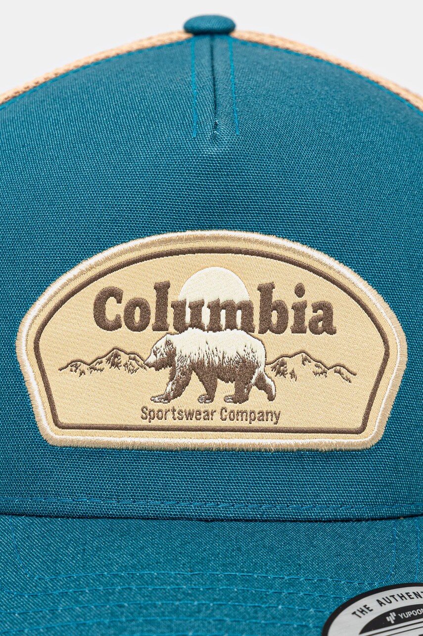 Кепка Columbia колір зелений з аплікацією 2120421