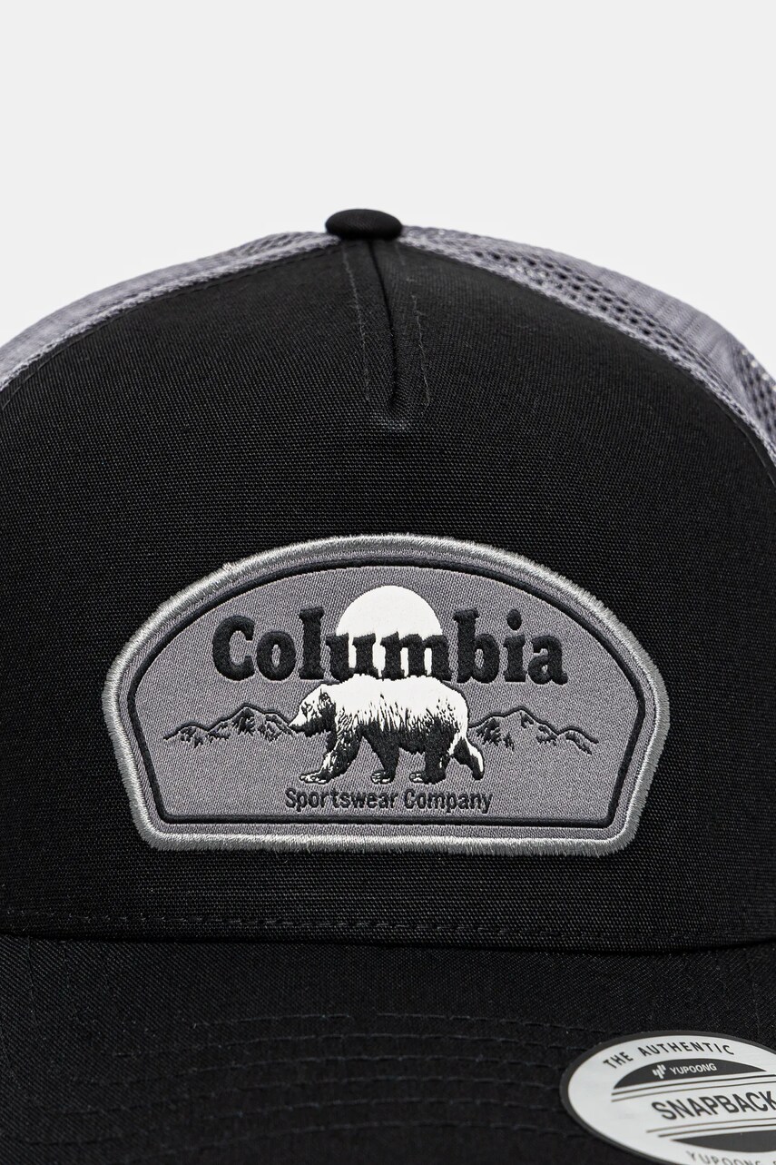 Кепка Columbia колір чорний з аплікацією 2120421