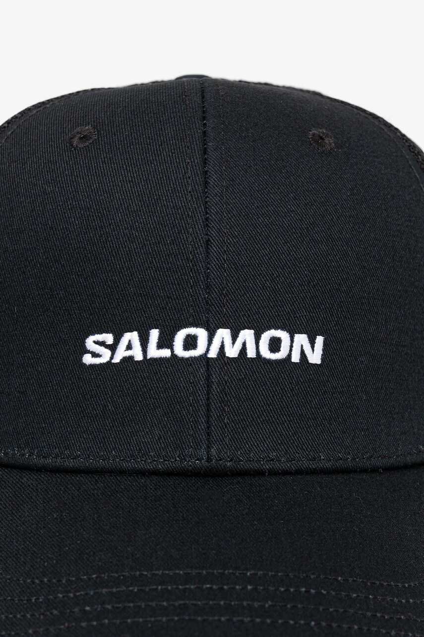 Кепка Salomon колір чорний з принтом LC2428900