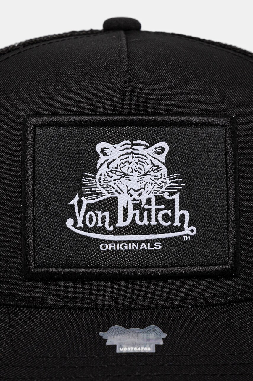 Кепка Von Dutch колір чорний з аплікацією 7030839