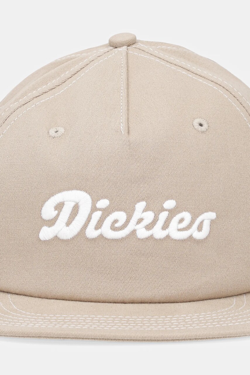 Кепка Dickies колір бежевий з аплікацією DK0A4Z6I0DS1