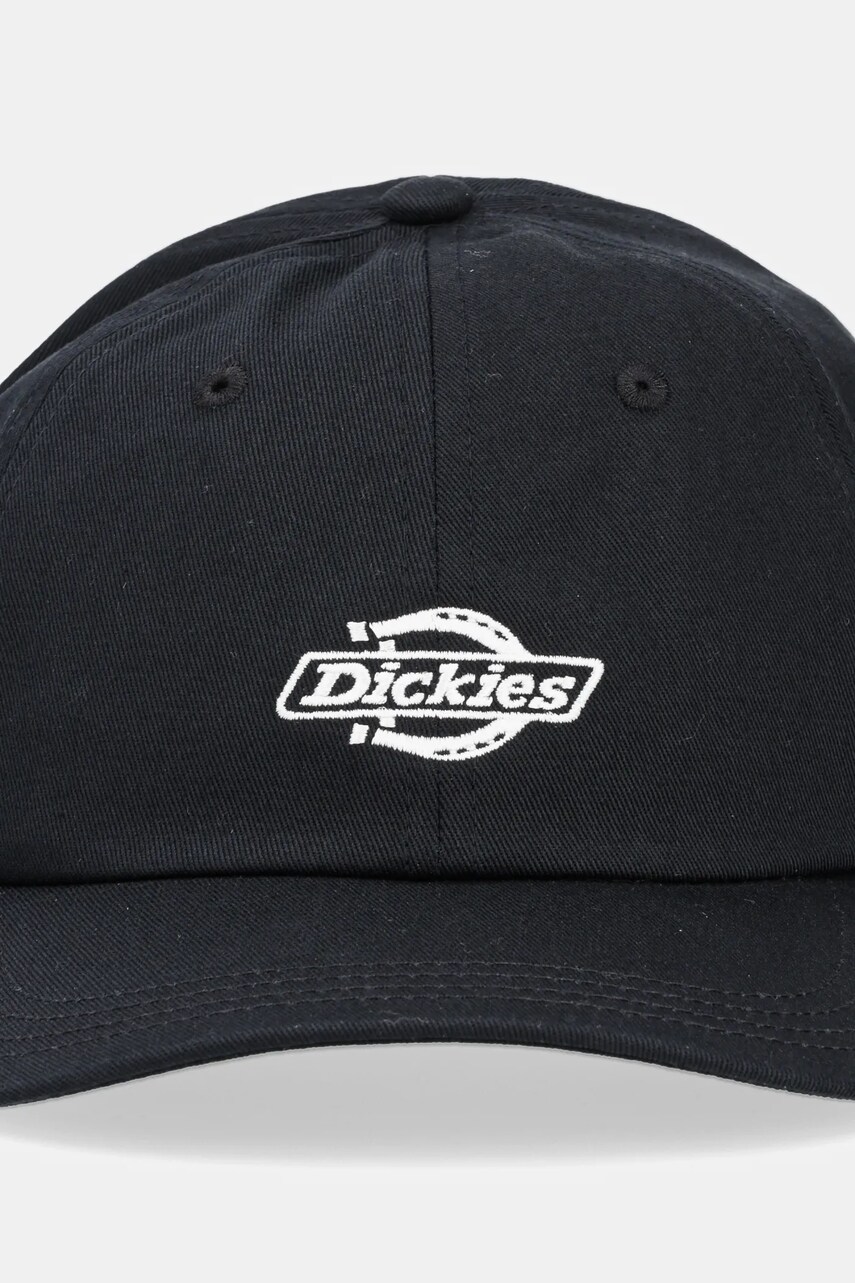 Бавовняна бейсболка Dickies колір чорний з аплікацією DK0A4Z6NBLK1