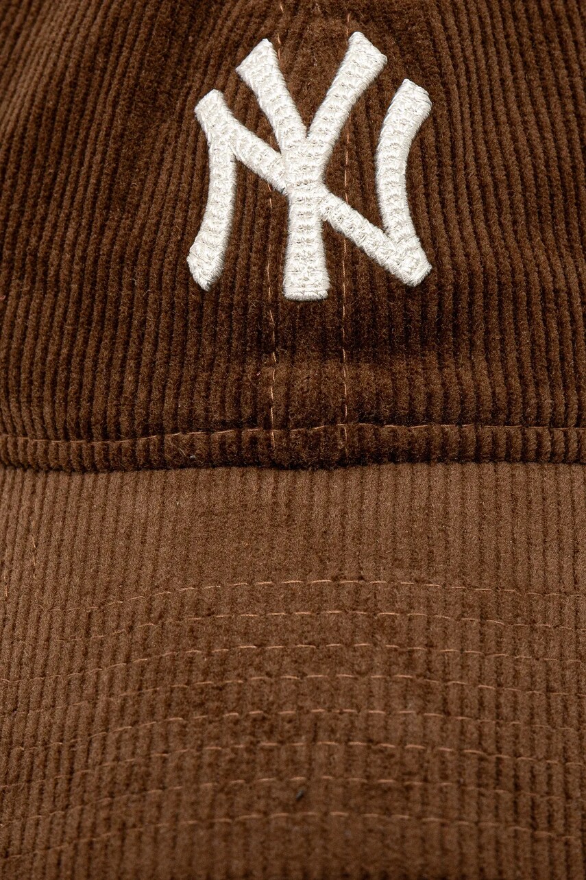 Кепка New Era колір коричневий однотонна 60595319