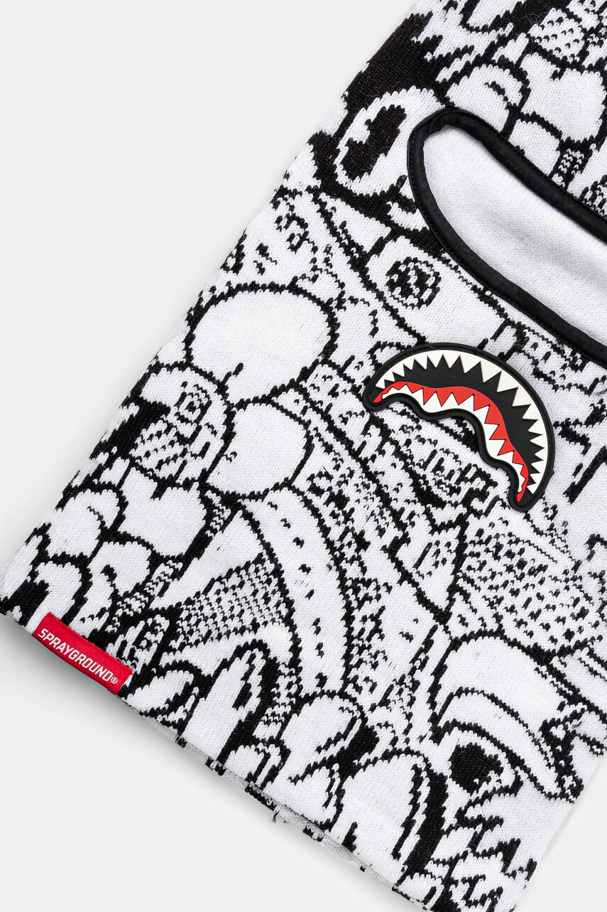 Балаклава Sprayground колір білий 910HW395NSZ