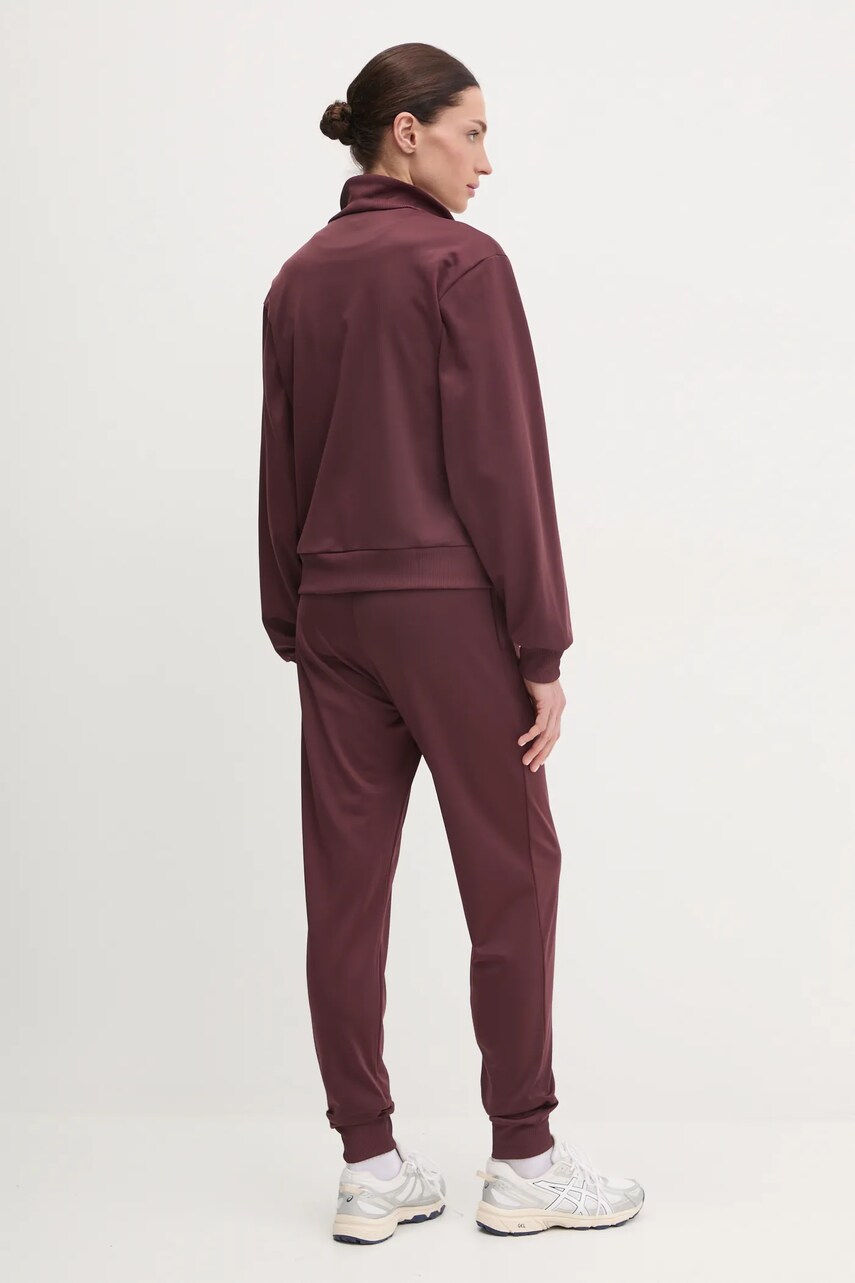 Спортивний костюм adidas Feelcozy жіночий колір бордовий JD2705