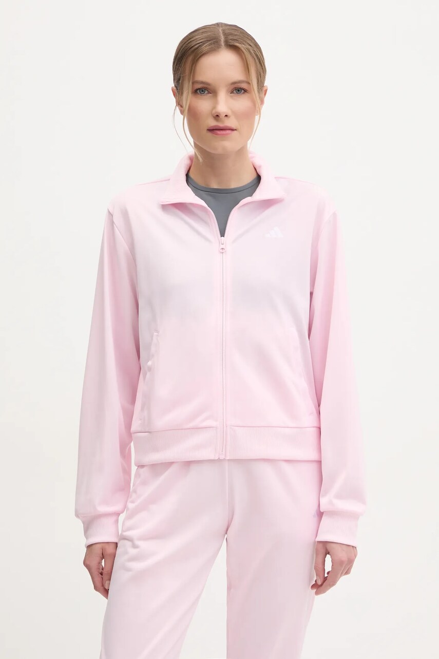 Спортивний костюм adidas Feelcozy жіночий колір рожевий JD4476