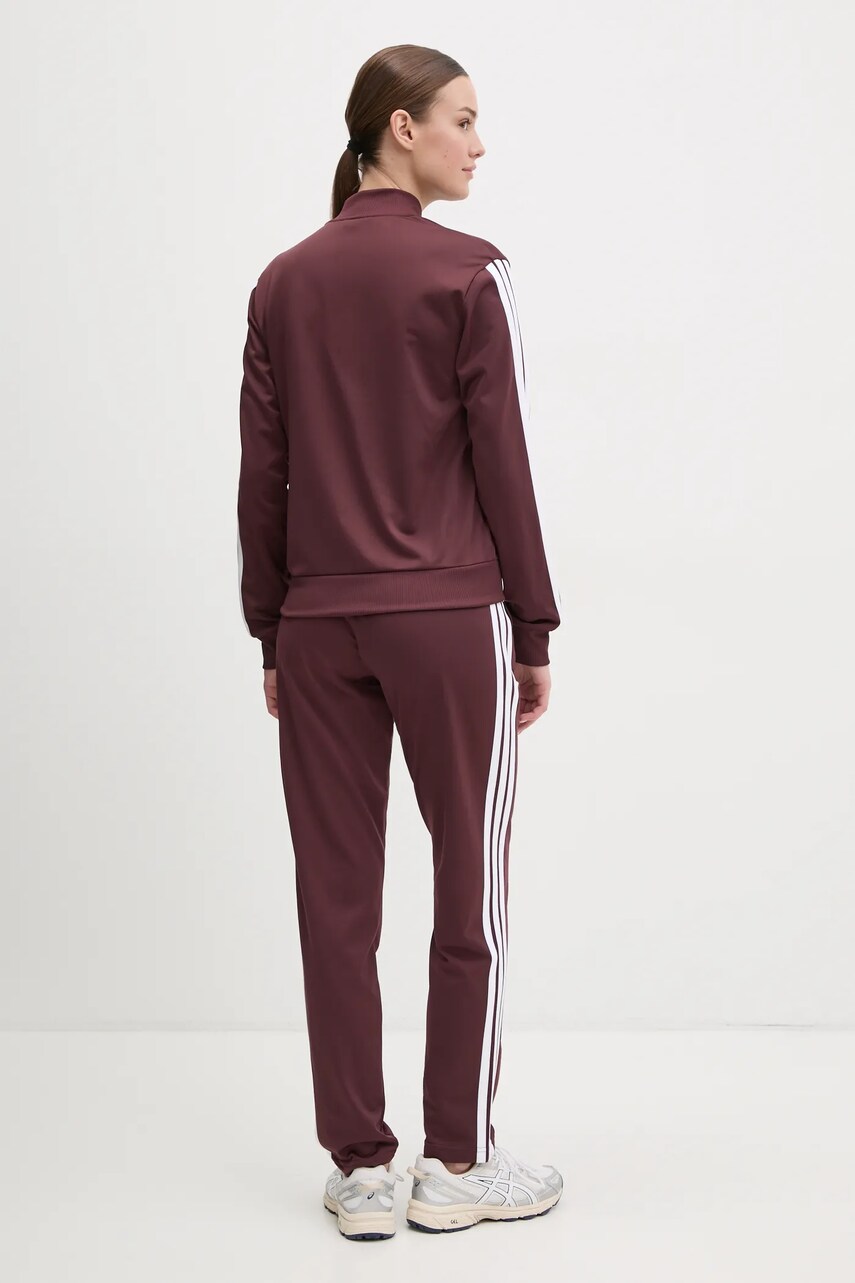 Спортивний костюм adidas 3-Stripes жіночий колір фіолетовий JD2683