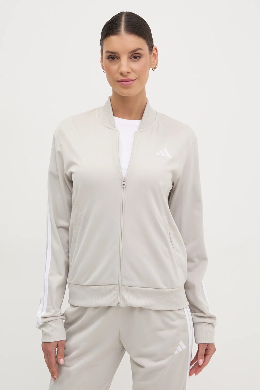 Спортивний костюм adidas 3-Stripes жіночий колір бежевий JD2686