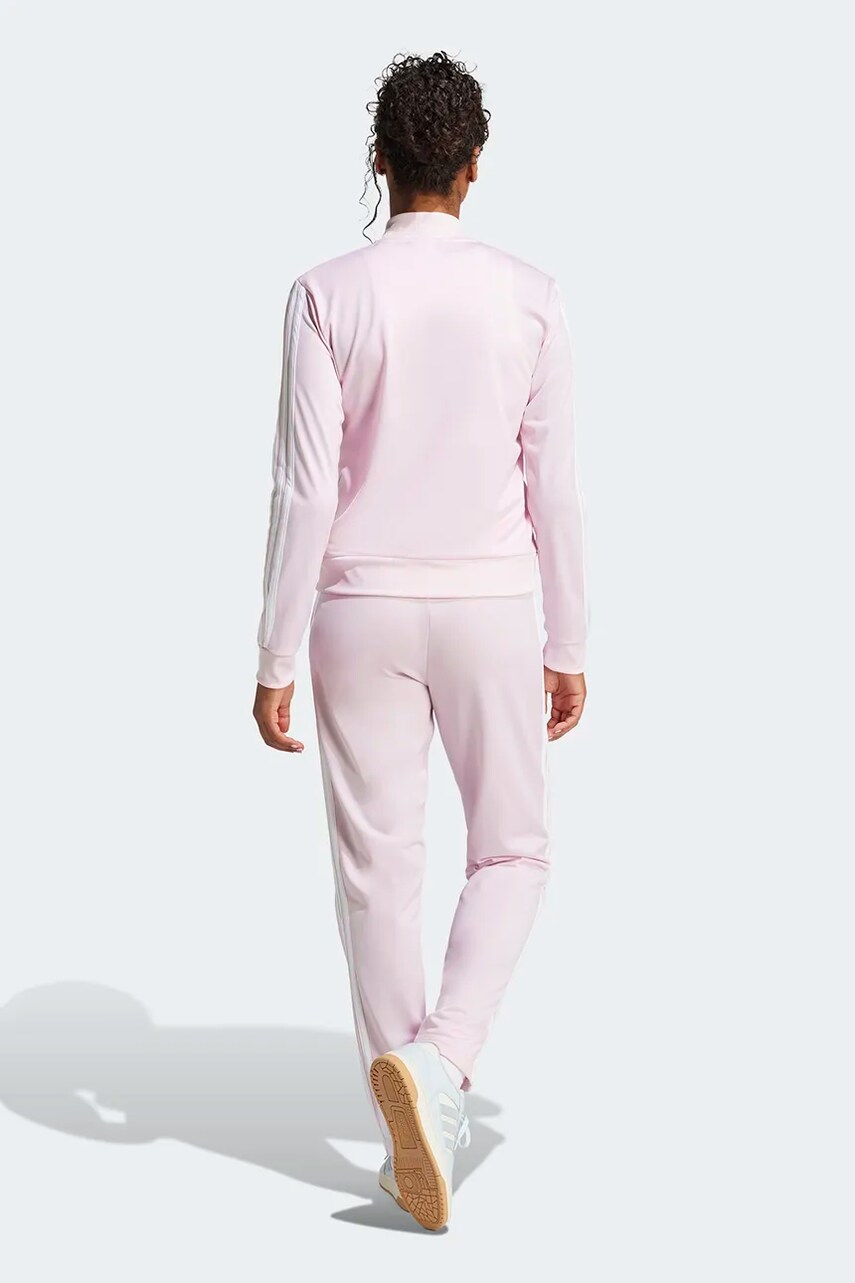 Спортивний костюм adidas 3-Stripes жіночий колір рожевий JD5437
