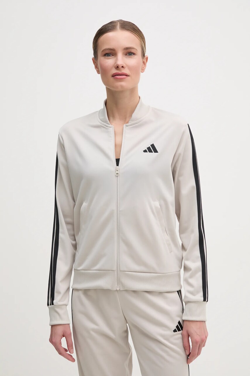 Спортивний костюм adidas 3-Stripes жіночий колір бежевий JY1769