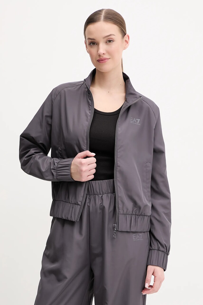 Спортивний костюм EA7 Emporio Armani жіночий колір сірий AF12948.7W000118