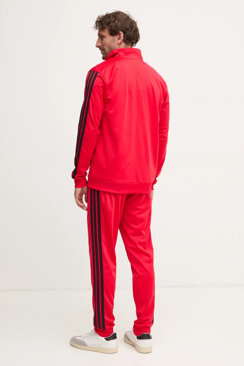 Спортивний костюм adidas 3S TR TT TS чоловічий колір червоний JI8852