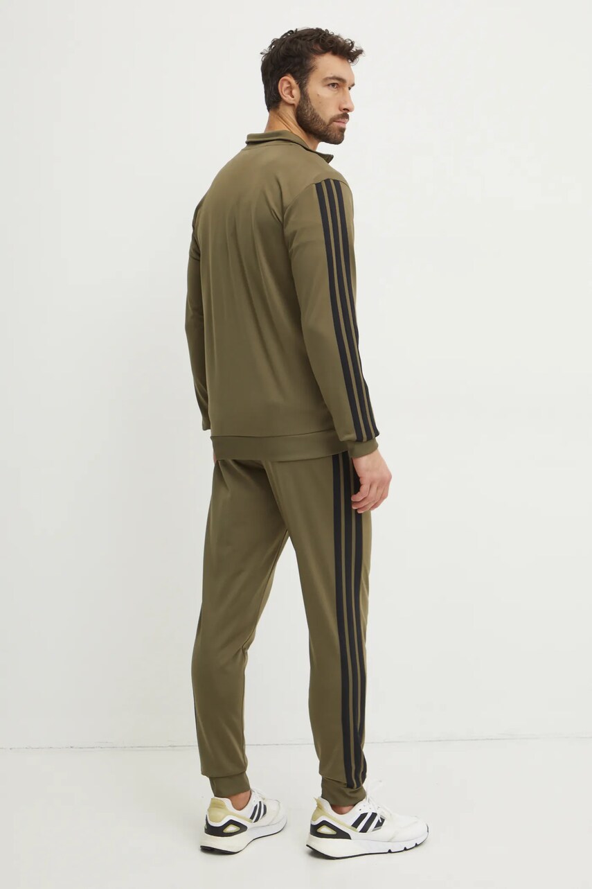 Спортивний костюм adidas 3-Stripes чоловічий колір зелений JI8854