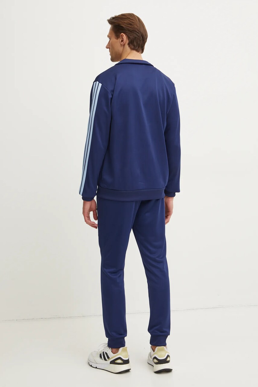 Спортивний костюм adidas 3S FT TT TS чоловічий колір синій JI8873