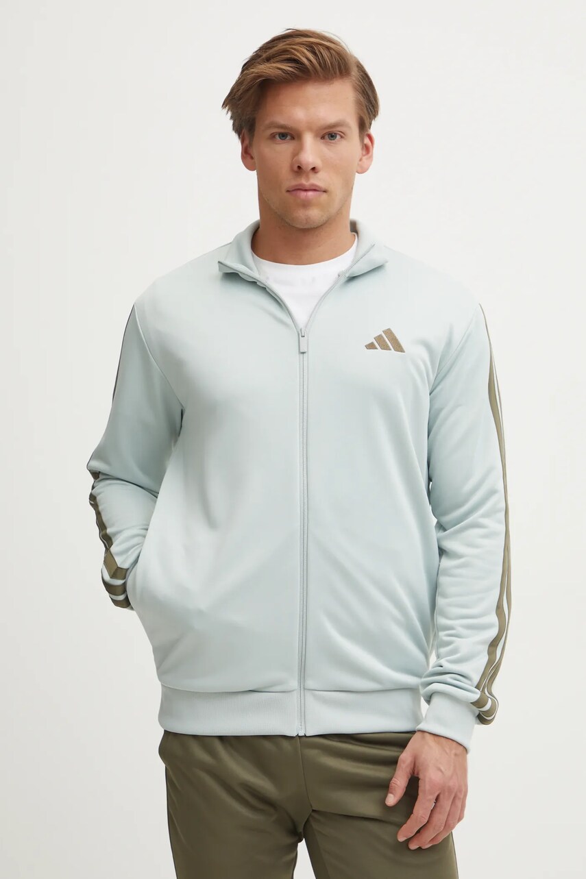Спортивний костюм adidas 3S FT TT TS чоловічий колір сірий JI8874