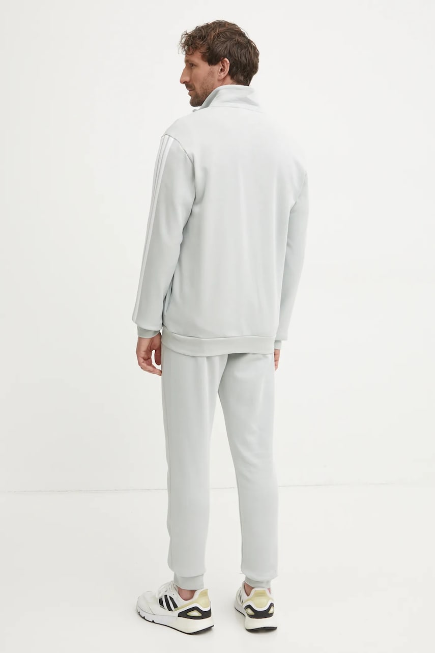 Спортивний костюм adidas 3S FL TT TS чоловічий колір сірий JI8883