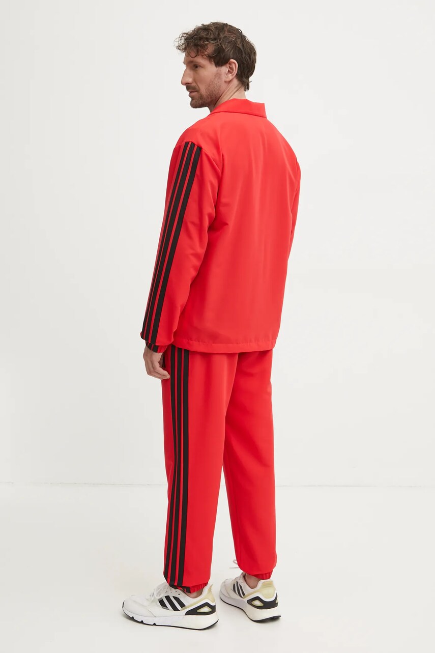 Спортивний костюм adidas 3-Stripes чоловічий колір червоний JI8851