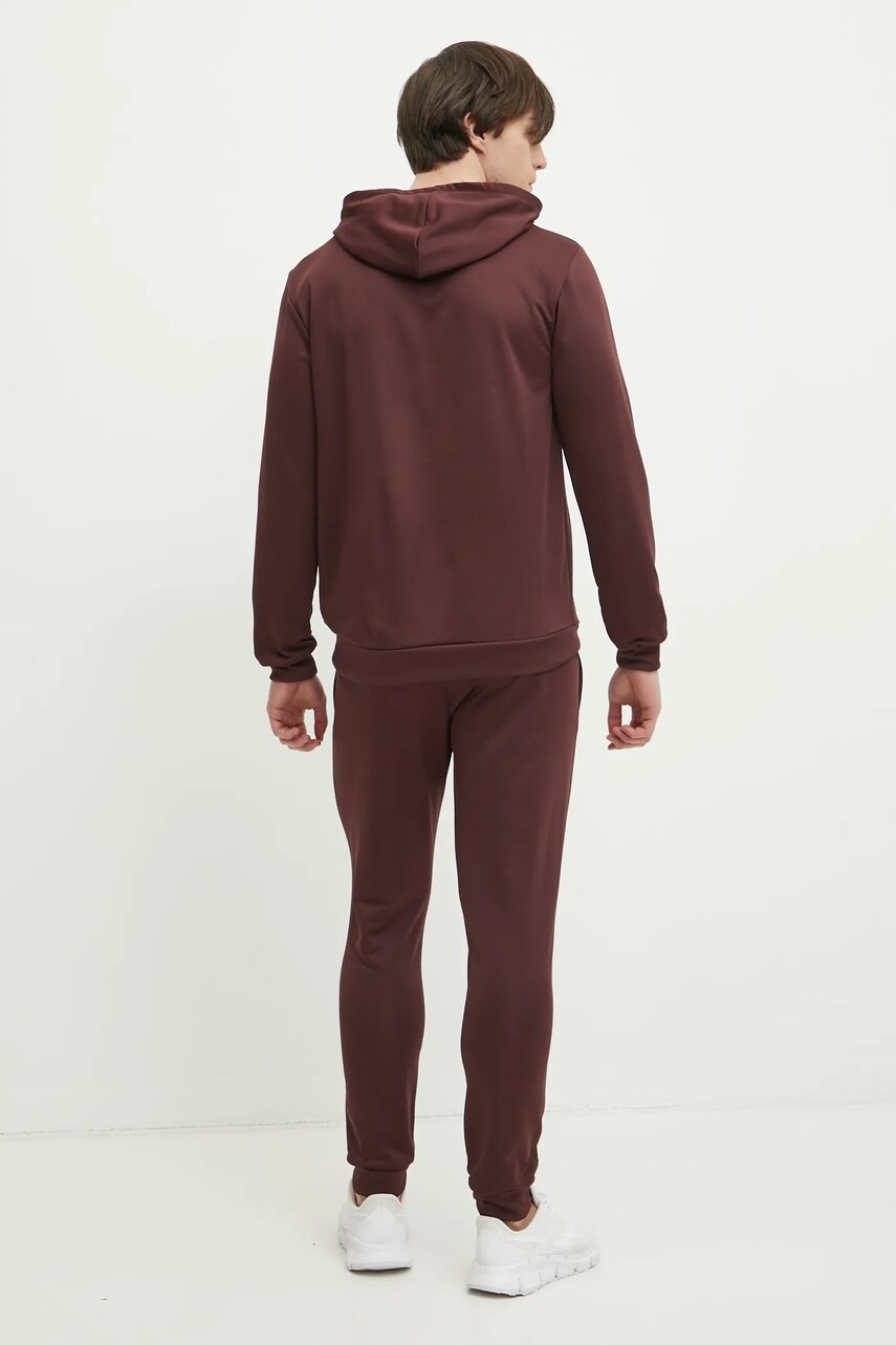 Спортивний костюм adidas BL FT HD TS чоловічий колір бордовий JI8867