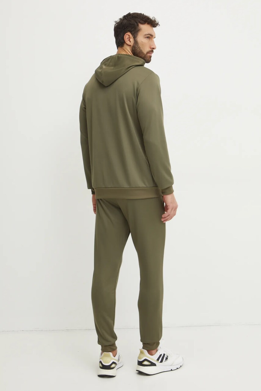Спортивний костюм adidas BL FT HD TS чоловічий колір зелений JI8869