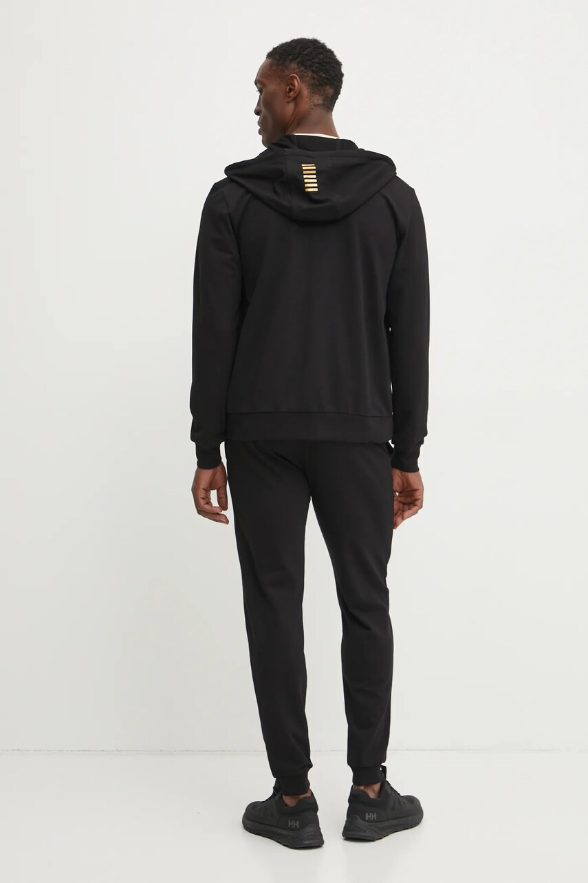 Бавовняний спортивний костюм EA7 Emporio Armani колір чорний PJVRZ.8NPV63