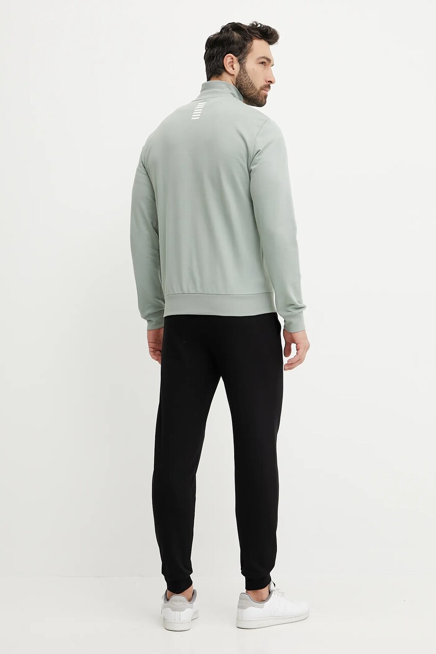 Бавовняний спортивний костюм EA7 Emporio Armani колір зелений PJVRZ.8NPV60