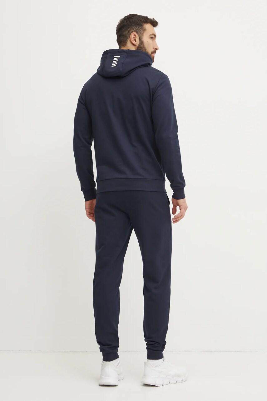 Бавовняний спортивний костюм EA7 Emporio Armani колір синій PJVRZ.8NPV64