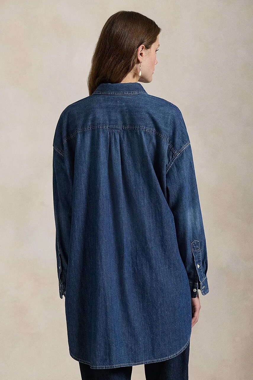 Джинсова сорочка Polo Ralph Lauren жіноча relaxed класичний комір 211959035
