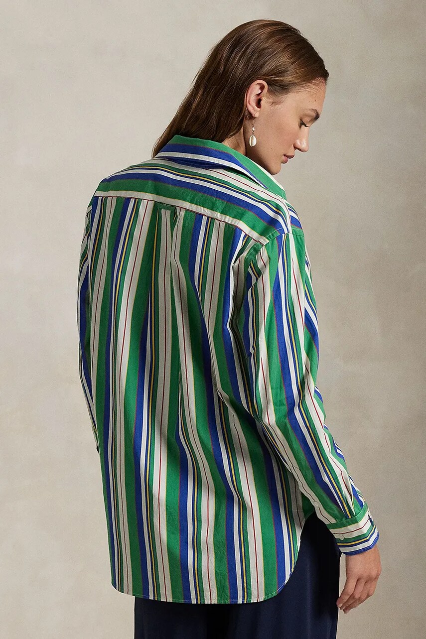 Купити Бавовняна сорочка Polo Ralph Lauren жіноча relaxed класичний комір 211968218 – головне зображення