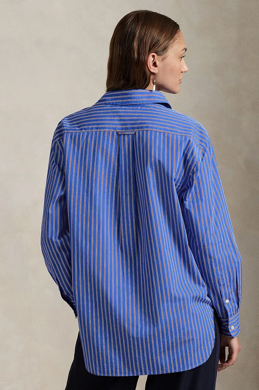 Бавовняна сорочка Polo Ralph Lauren жіноча relaxed класичний комір 211968218