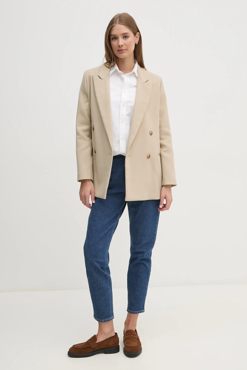 Бавовняна сорочка Polo Ralph Lauren жіноча колір білий relaxed класичний комір 211970736