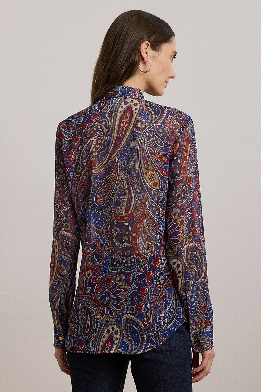 Сорочка Lauren Ralph Lauren жіноча slim в'язане декольте 200957154