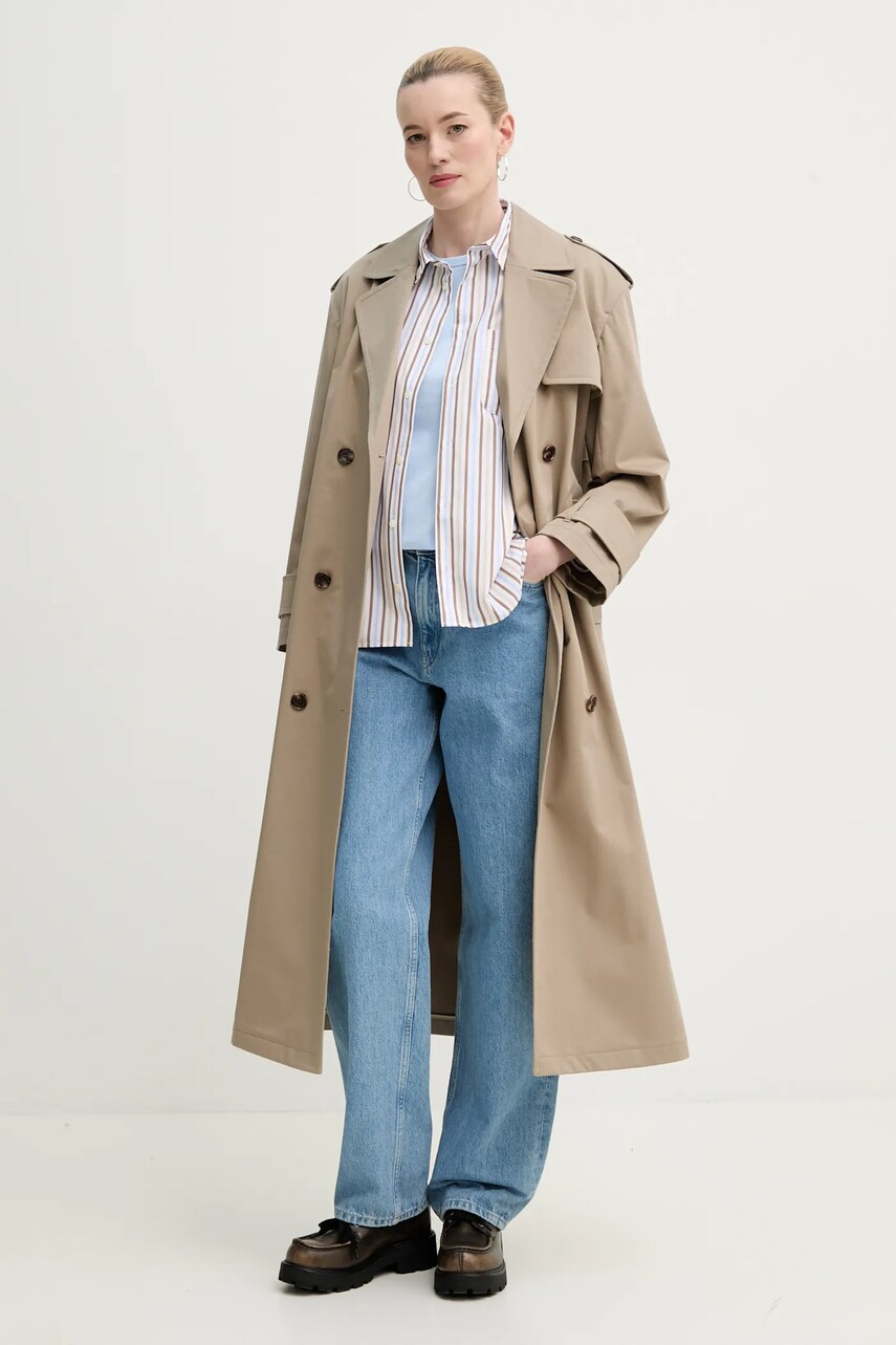 Бавовняна сорочка A.P.C. chemise stephanie жіноча relaxed класичний комір COHEI.F12605