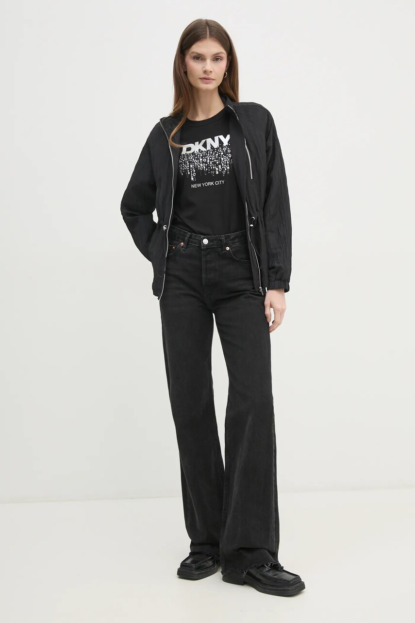 Футболка Dkny жіночий колір чорний P4JHLWNA