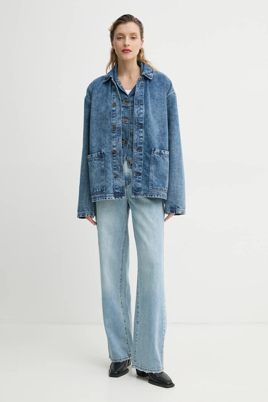 Джинсова куртка American Vintage перехідна oversize JOY16IE25