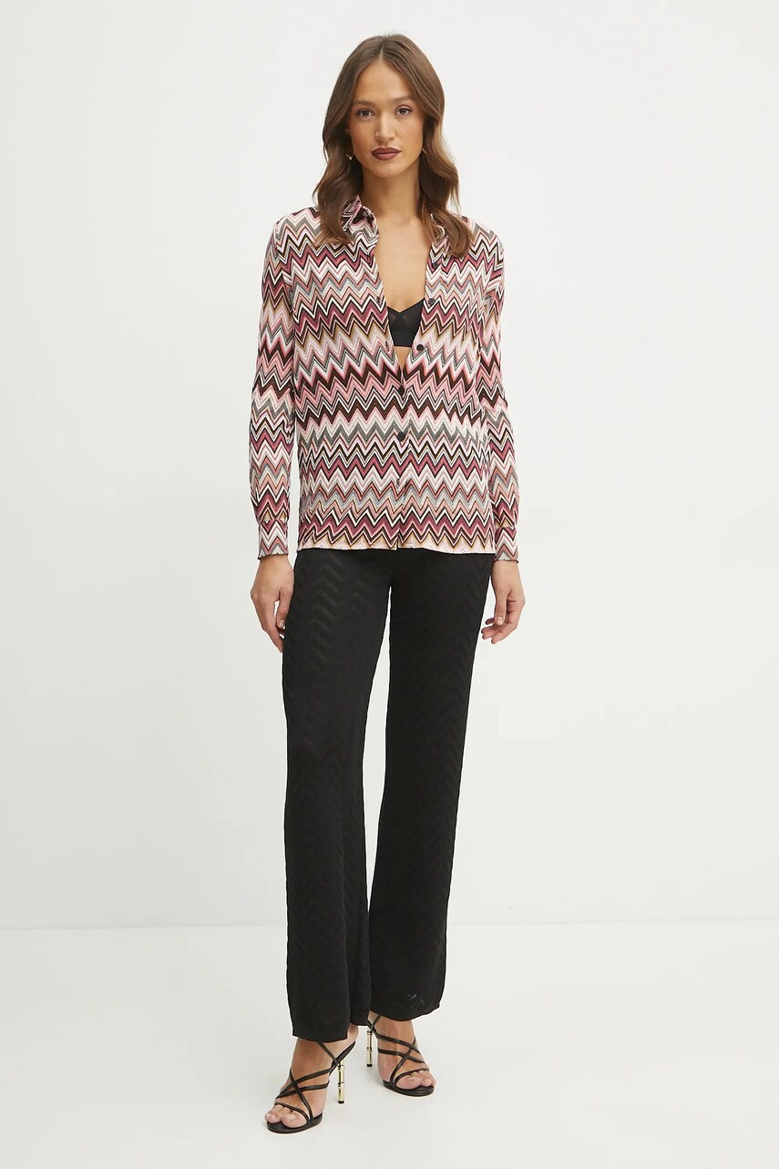 Сорочка Missoni жіноча колір рожевий regular класичний комір DS25SJ0G.BR00ZU