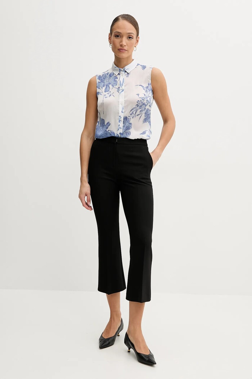 Сорочка Guess CLOUIS жіноча колір білий regular класичний комір W5GH95 WDW82