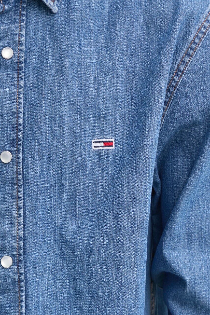 Джинсова сорочка Tommy Jeans чоловіча regular класичний комір DM0DM21102