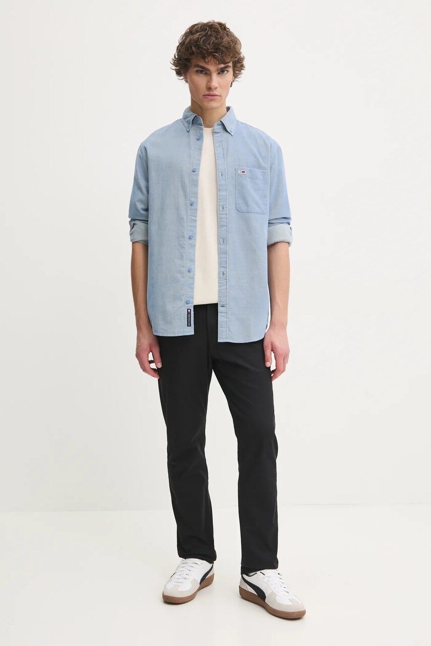 Вельветова сорочка Tommy Jeans regular комір button-down DM0DM20672