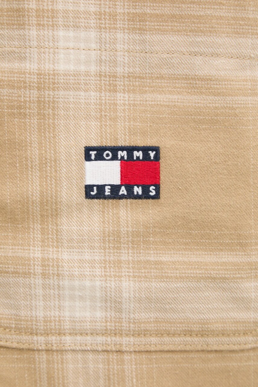 Куртка Tommy Jeans чоловіча колір бежевий перехідна DM0DM20241